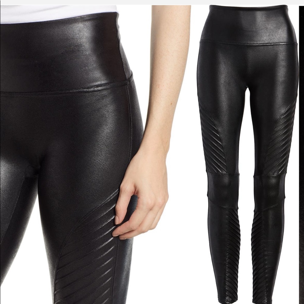 Spanx Motto Leggings in Black